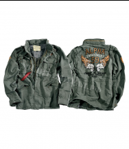 Куртка ALPHA INDUSTRIES Burning Skull DE Olive