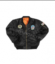 Куртка детская MIL-TEC US MA-1 Patch Black Куртка детская MIL-TEC US MA-1 Patch Black